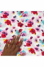 Fabric Ref 2176 - Floral Cheesecloth Cotton