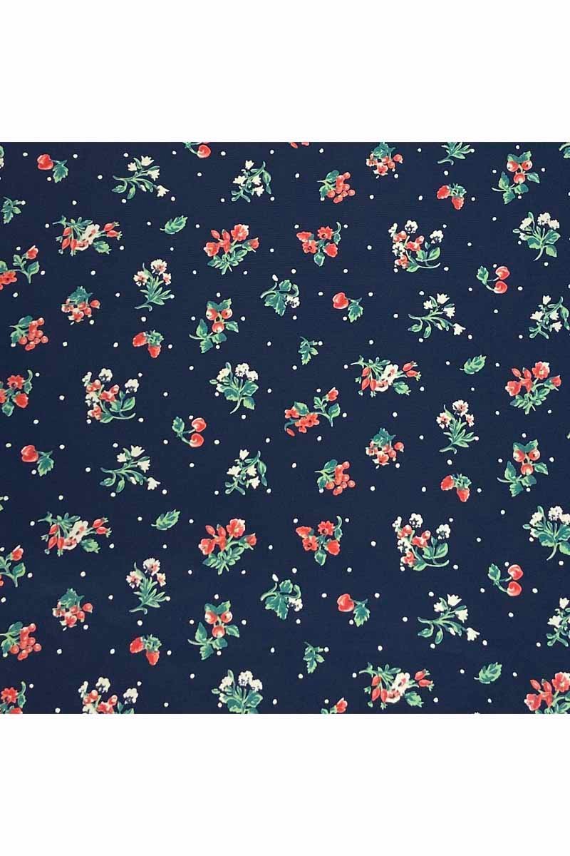 Fabric Ref 2475 - Floral Matte Satin Mix