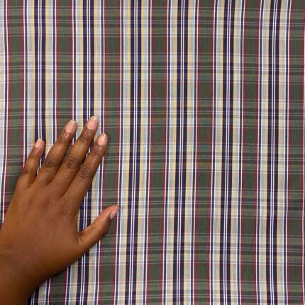 FABRIC REF 2837 - CHECK COTTON