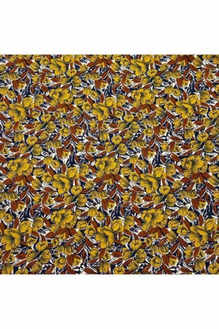 Fabric Ref 3387 - Floral Viscose Mix