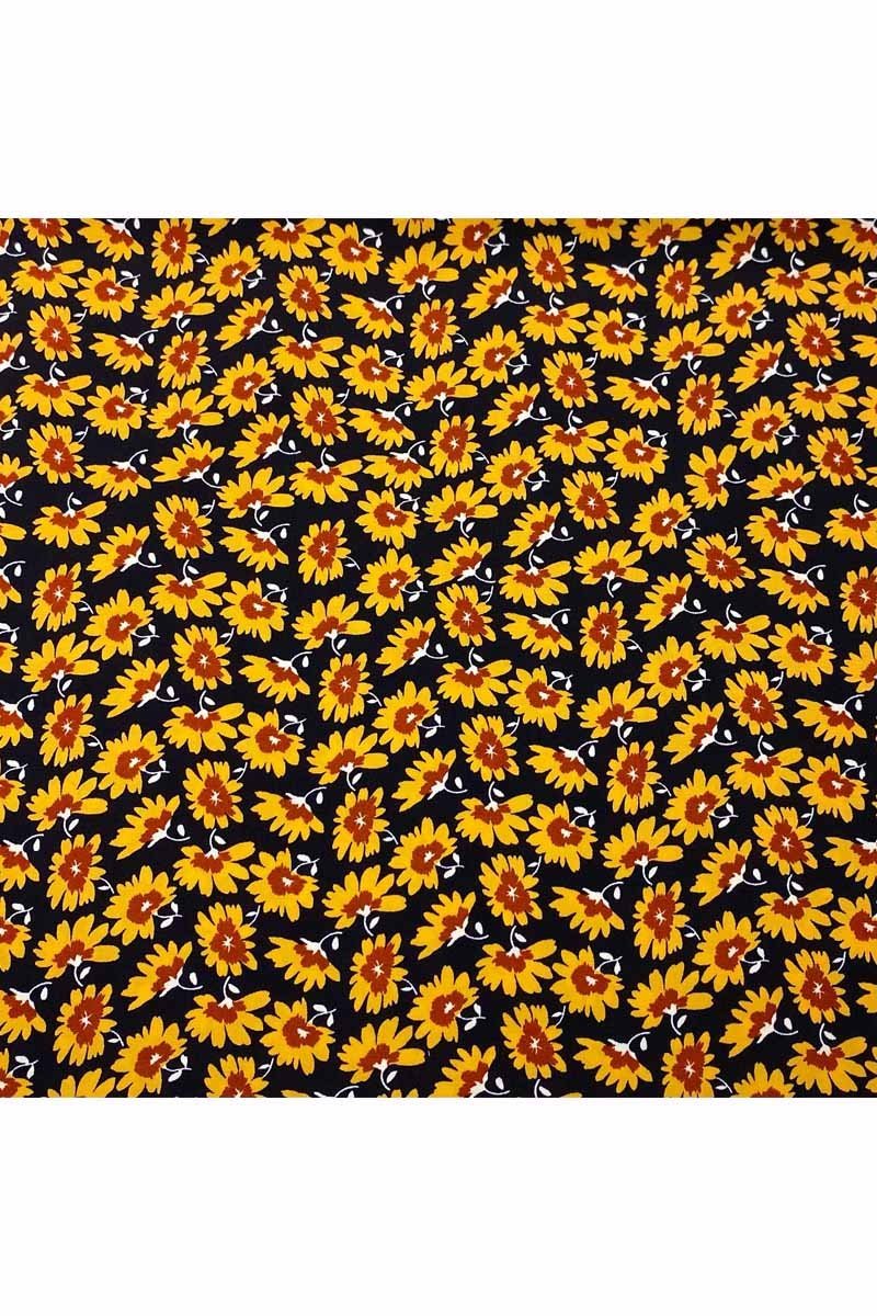 Fabric Ref 3519 - Floral Viscose Mix