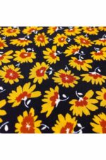Fabric Ref 3519 - Floral Viscose Mix