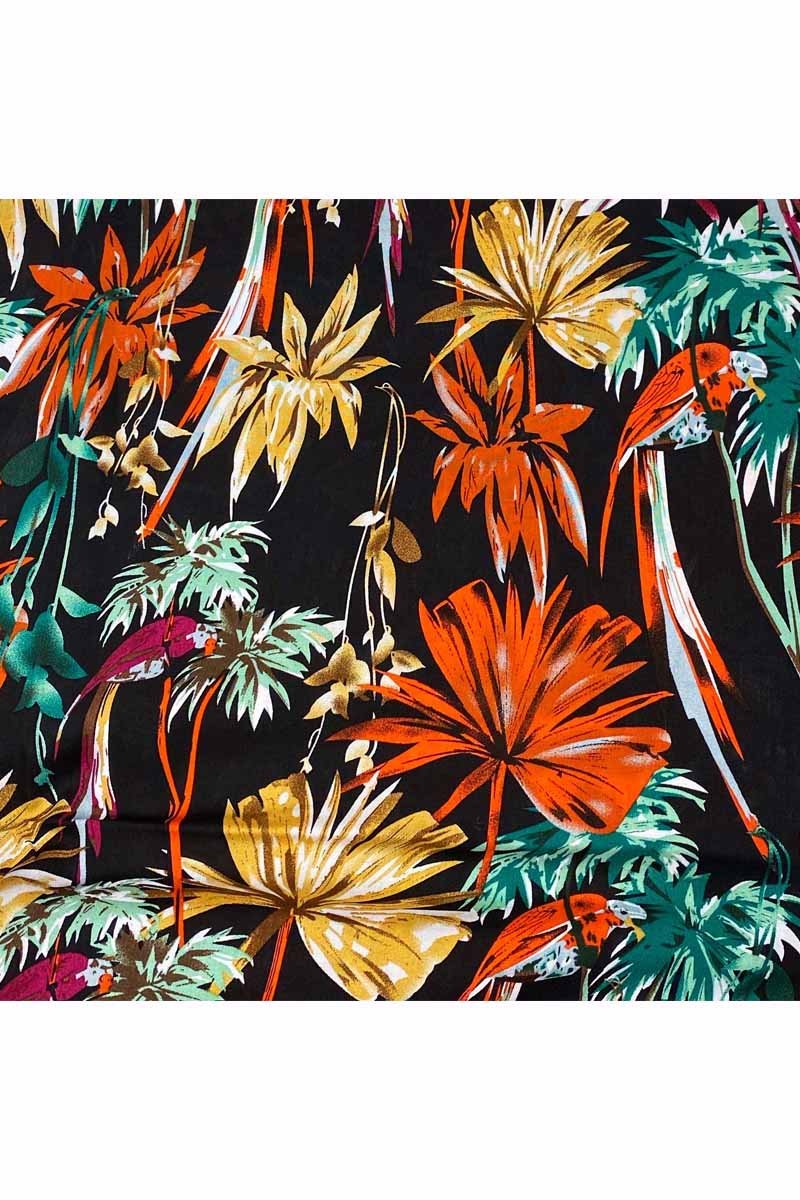 Fabric Ref 3581 - Floral Viscose