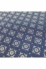 Fabric Ref 3614 - Geometric Denim