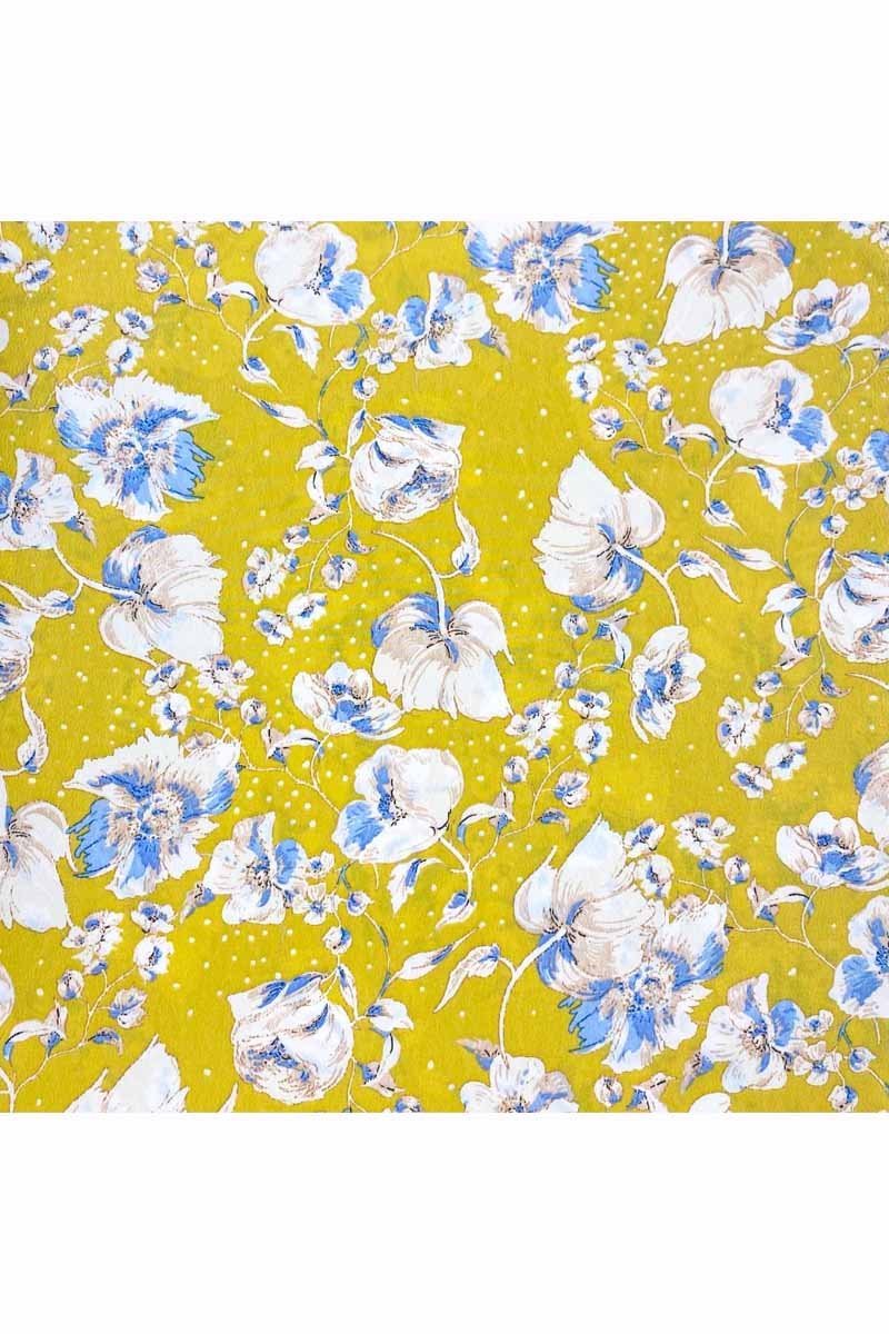 Fabric Ref 3780 - Floral Crepe Viscose Mix