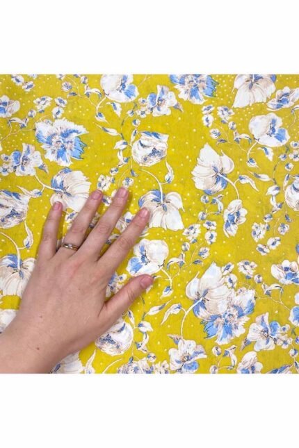 Fabric Ref 3780 - Floral Crepe Viscose Mix