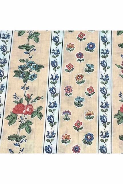Fabric Ref 3843 - Panelled Floral Cotton