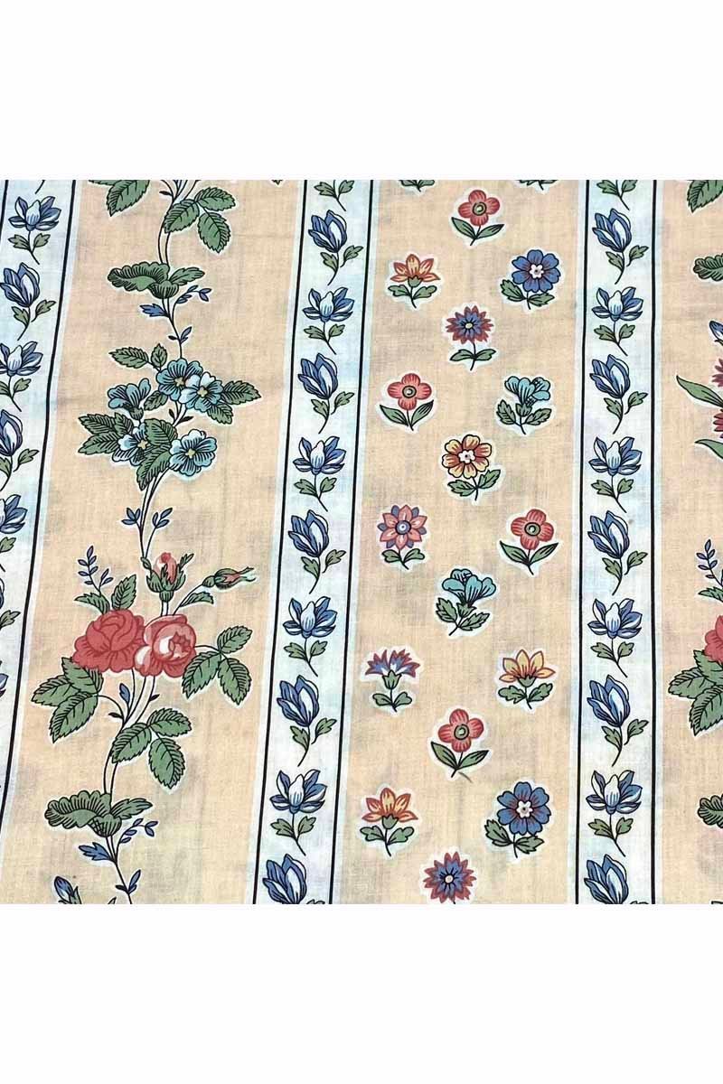 Fabric Ref 3843 - Panelled Floral Cotton