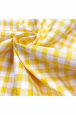 Fabric Ref 3847 - Yellow Gingham Cotton