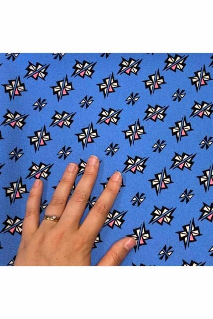 Fabric Ref 4024 - Abstract Crepe Viscose Mix