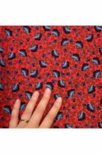 Fabric Ref 4031 - Floral Textured Viscose Mix
