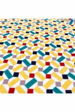 Fabric Ref 4047 - Geometric Crepe Viscose Mix