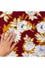 Fabric Ref 4064 - Floral Viscose Mix