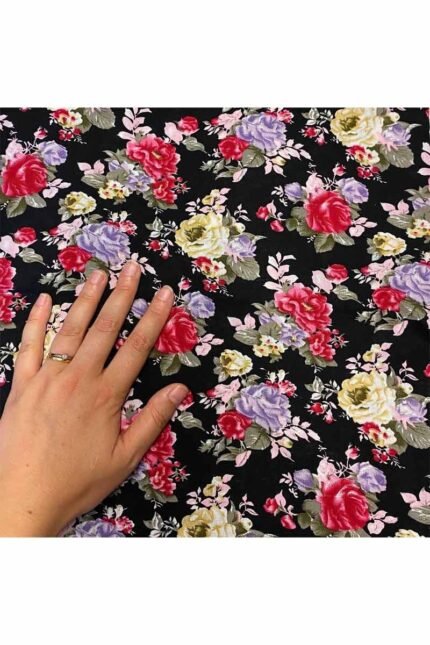 Fabric Ref 4155 - Floral Viscose