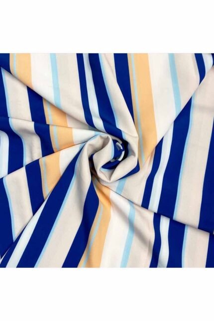 Fabric Ref 4172 - Stripe Viscose Mix
