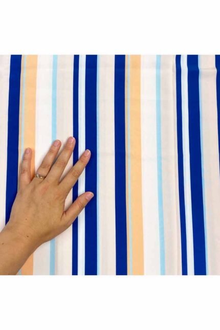 Fabric Ref 4172 - Stripe Viscose Mix