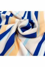 Fabric Ref 4172 - Stripe Viscose Mix