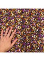 Fabric Ref 5286 - Floral Corduroy