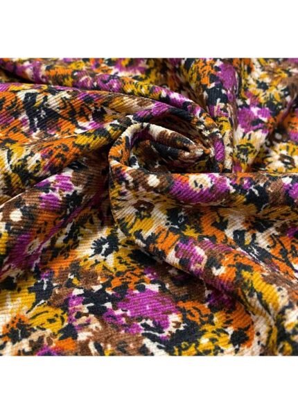 Fabric Ref 5286 - Floral Corduroy