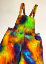 Multicolour Wide Leg Dungarees - ref 199 - Resale item - Approx UK 22-24