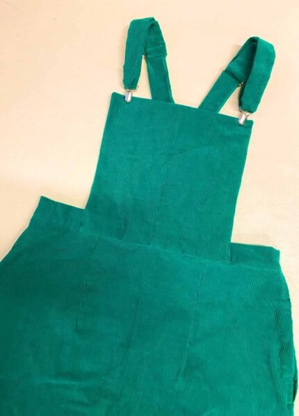 Teal Dungaree Mini Dress- ref 103 - Resale item - Approx UK 14-16