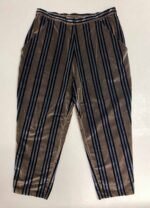 Brown Striped Trousers - ref 109 - Resale item - Approx 18-20