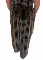 Brown Striped Trousers - ref 109 - Resale item - Approx 18-20