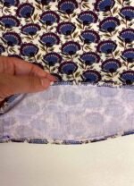 Purple Floral Tee - ref 111 - Resale item - Approx UK 12-14