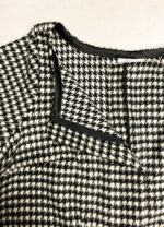 Monochrome houndstooth wool-mix classic jumpsuit - ref 162 - Resale item - Approx UK 18-20
