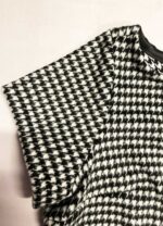 Monochrome houndstooth wool-mix classic jumpsuit - ref 162 - Resale item - Approx UK 18-20