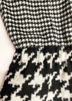 Monochrome houndstooth wool-mix classic jumpsuit - ref 162 - Resale item - Approx UK 18-20