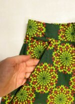 Green kaleidoscope print cotton shorts - ref 163 - Resale item - Approx UK 10-12