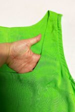 Bright green viscose tee - ref 176 - Resale item - Approx UK 14-16