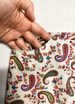 Cream paisley trousers - ref 164 - Resale item - Approx UK 12-14