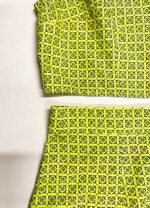 Lime green cotton pencil skirt two piece - Ref 169 - Resale item - UK 12-14