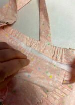 Pink terrazzo cotton dungaree-mini - ref 192 - Resale item - Approx UK 12-14