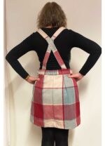 Windowpane check wool pinafore - ref 194 - Resale item - Approx UK 12-14