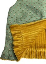 Yellow Corduroy Cropped Jacket - ref 217 - Resale item - Approx UK 12-14
