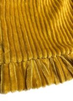 Yellow Corduroy Cropped Jacket - ref 217 - Resale item - Approx UK 12-14