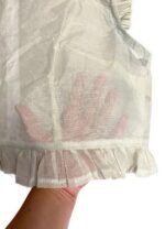Stone organdy cotton crop top - ref 212 - Resale item - Approx UK 12-14