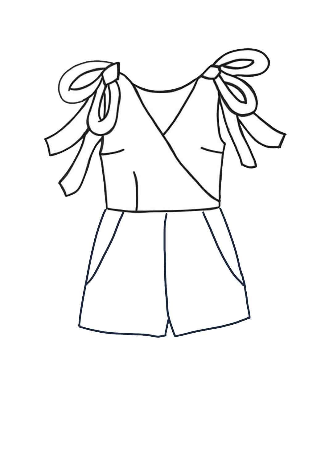 Design your own: Shorts Wrapover Jumpsuit