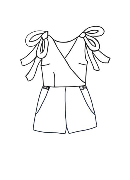 Design your own: Shorts Loungewear Wrapover Jumpsuit