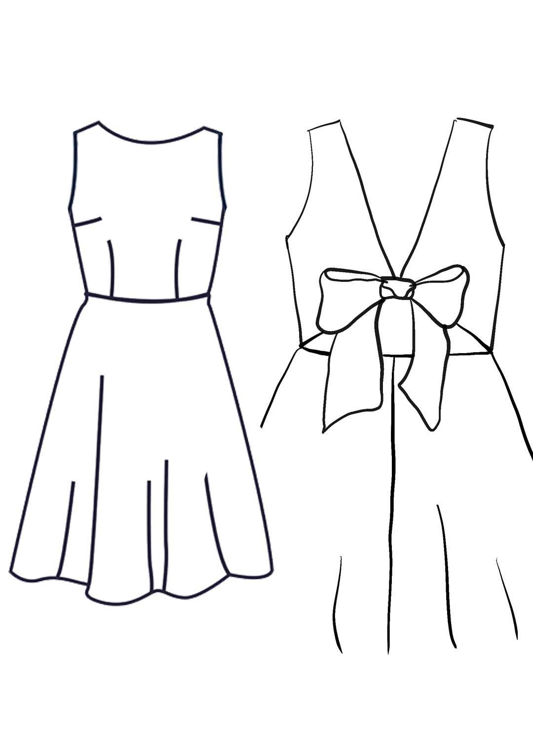 Design your own: Back-Bow Skater Dress