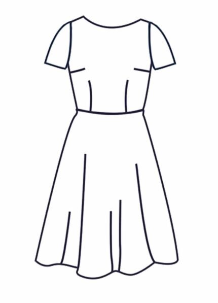 Design your own: Unlined Organdy Skater Dress