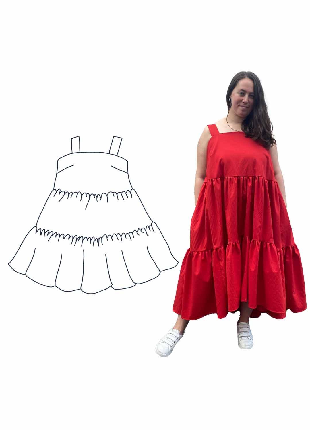 Design your own: Tiered Strap Trapeze Dress