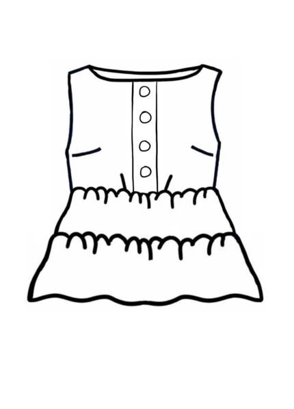 Design your own: Button-up Tiered Top
