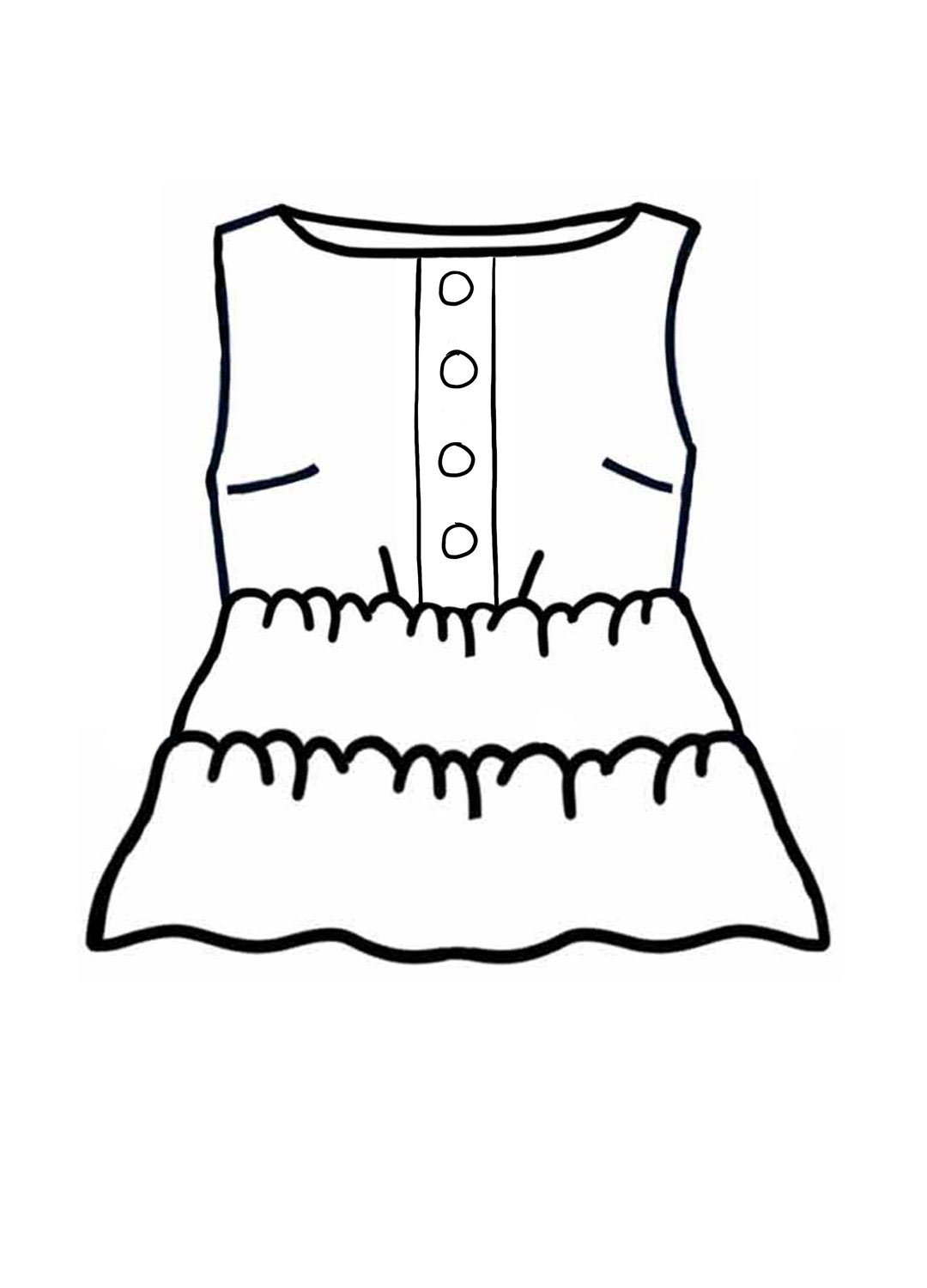Design your own: Button-up Tiered Top