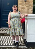 Design your own: Gathered Button-up Back-Bow Strap Dress