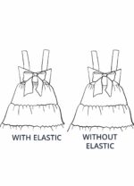 Design your own: Tiered Button-up Back-Bow Strap Dress