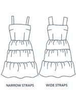 Design your own: Tiered Button-up Strap Dress
